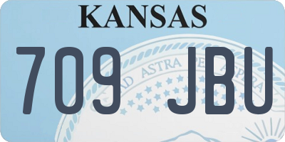 KS license plate 709JBU