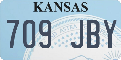 KS license plate 709JBY