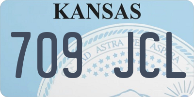 KS license plate 709JCL