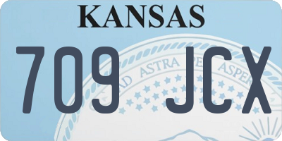 KS license plate 709JCX