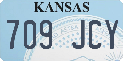 KS license plate 709JCY