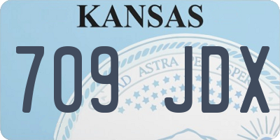 KS license plate 709JDX