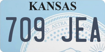 KS license plate 709JEA