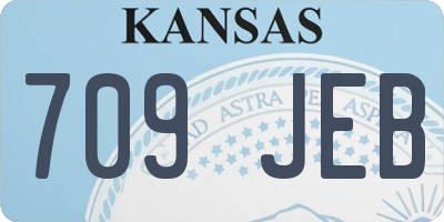 KS license plate 709JEB
