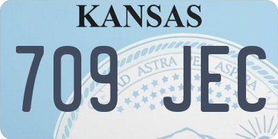 KS license plate 709JEC