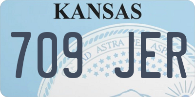 KS license plate 709JER