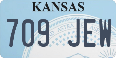 KS license plate 709JEW