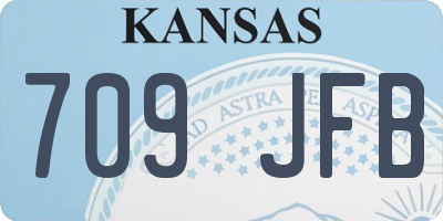 KS license plate 709JFB