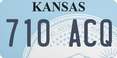 KS license plate 710ACQ