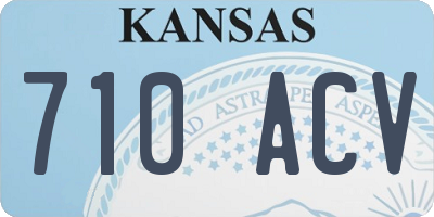 KS license plate 710ACV