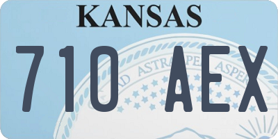 KS license plate 710AEX