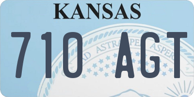 KS license plate 710AGT