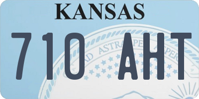 KS license plate 710AHT