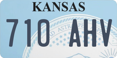 KS license plate 710AHV