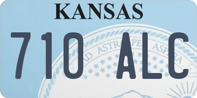 KS license plate 710ALC