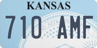 KS license plate 710AMF
