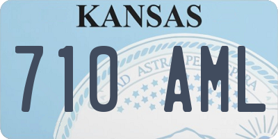 KS license plate 710AML