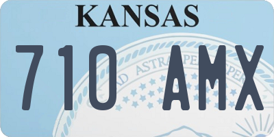 KS license plate 710AMX