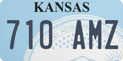 KS license plate 710AMZ