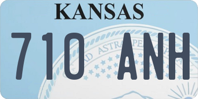 KS license plate 710ANH