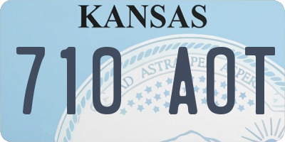 KS license plate 710AOT