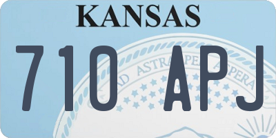 KS license plate 710APJ