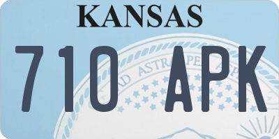 KS license plate 710APK