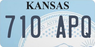 KS license plate 710APQ
