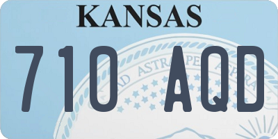 KS license plate 710AQD