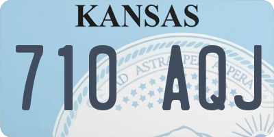 KS license plate 710AQJ