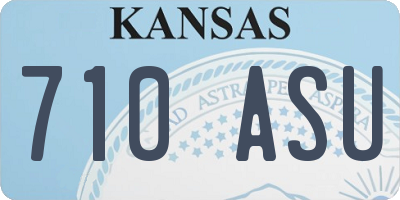 KS license plate 710ASU