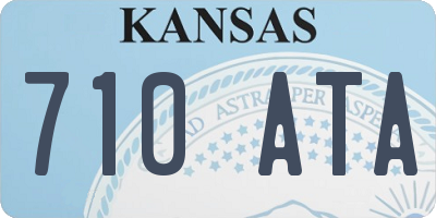 KS license plate 710ATA