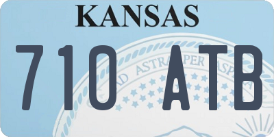 KS license plate 710ATB