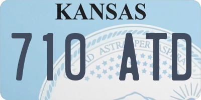 KS license plate 710ATD