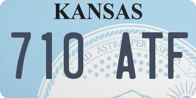 KS license plate 710ATF