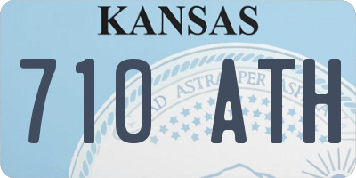 KS license plate 710ATH