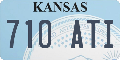 KS license plate 710ATI