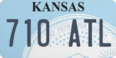 KS license plate 710ATL