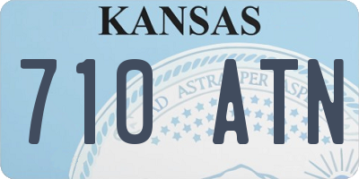 KS license plate 710ATN