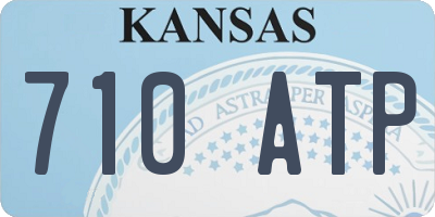 KS license plate 710ATP
