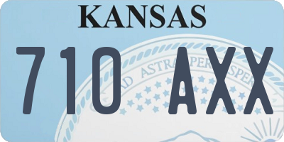 KS license plate 710AXX