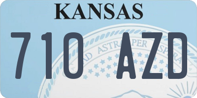 KS license plate 710AZD