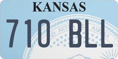 KS license plate 710BLL