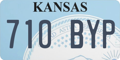 KS license plate 710BYP