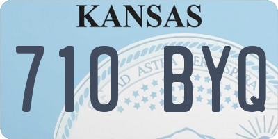 KS license plate 710BYQ