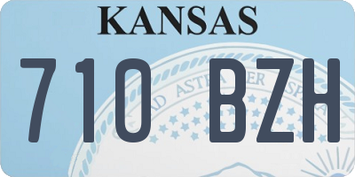 KS license plate 710BZH