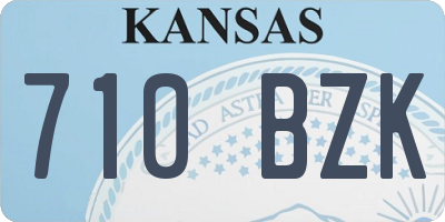 KS license plate 710BZK