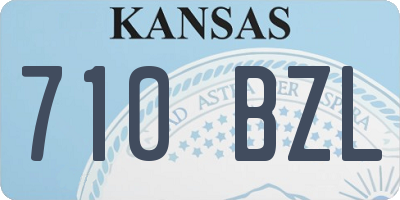 KS license plate 710BZL