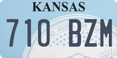 KS license plate 710BZM