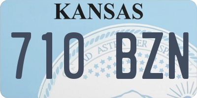 KS license plate 710BZN